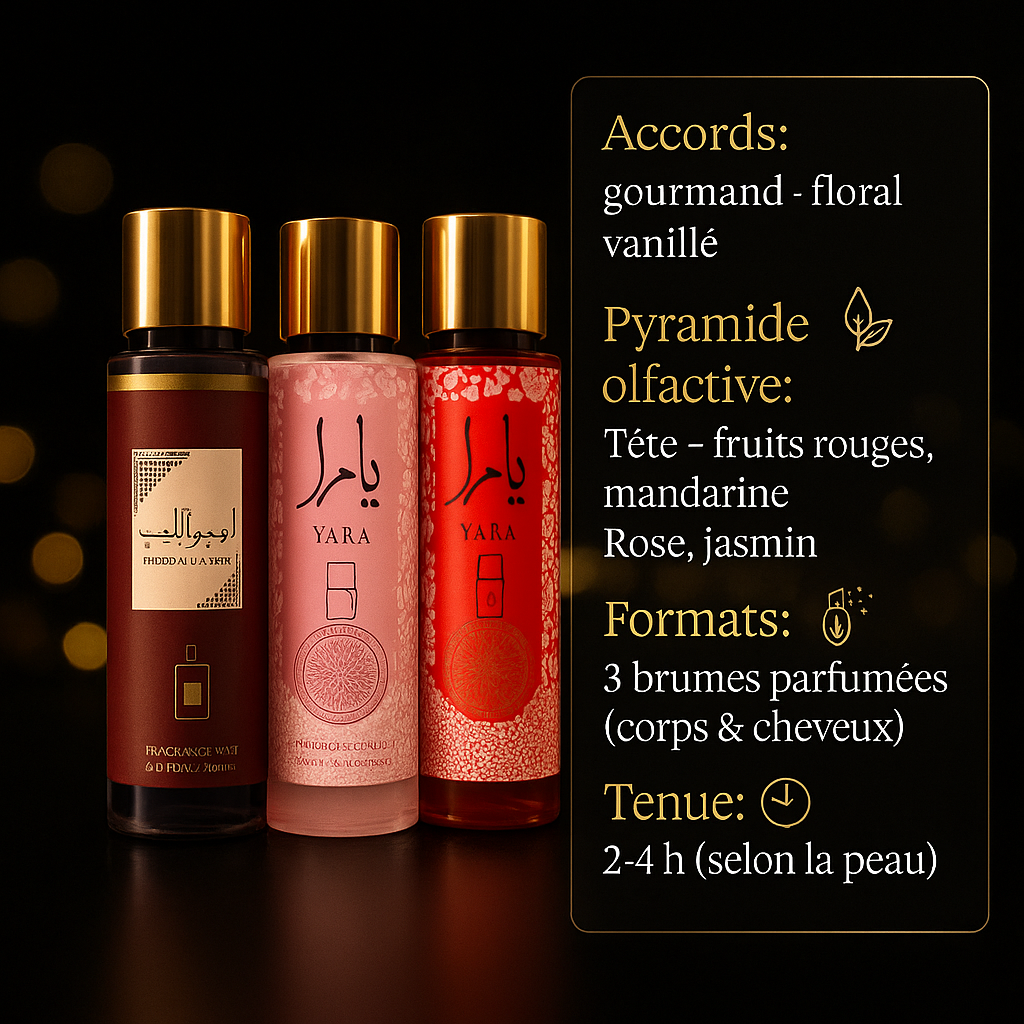 Coffret Brumes Dubai - 250ML x3 Maison Prestiria