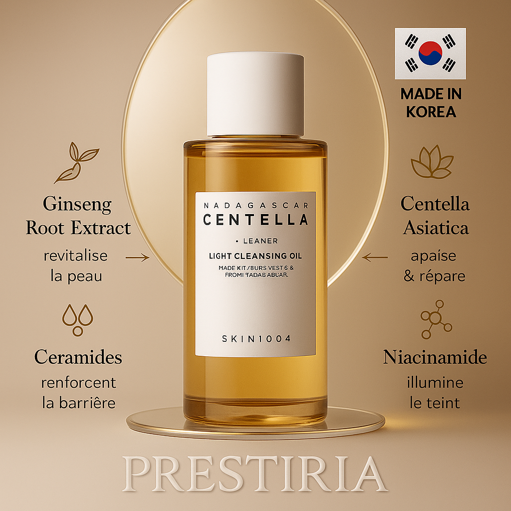 SKIN1004 Centella Light Cleansing Oil – Huile Nettoyante Douce Made in Korea Maison Prestiria