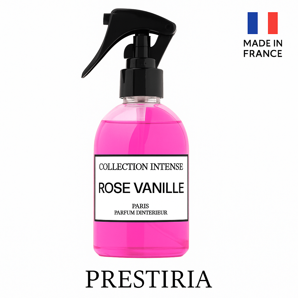 Parfum d'intérieur Rose Vanille- Collection Intense Maison Prestiria