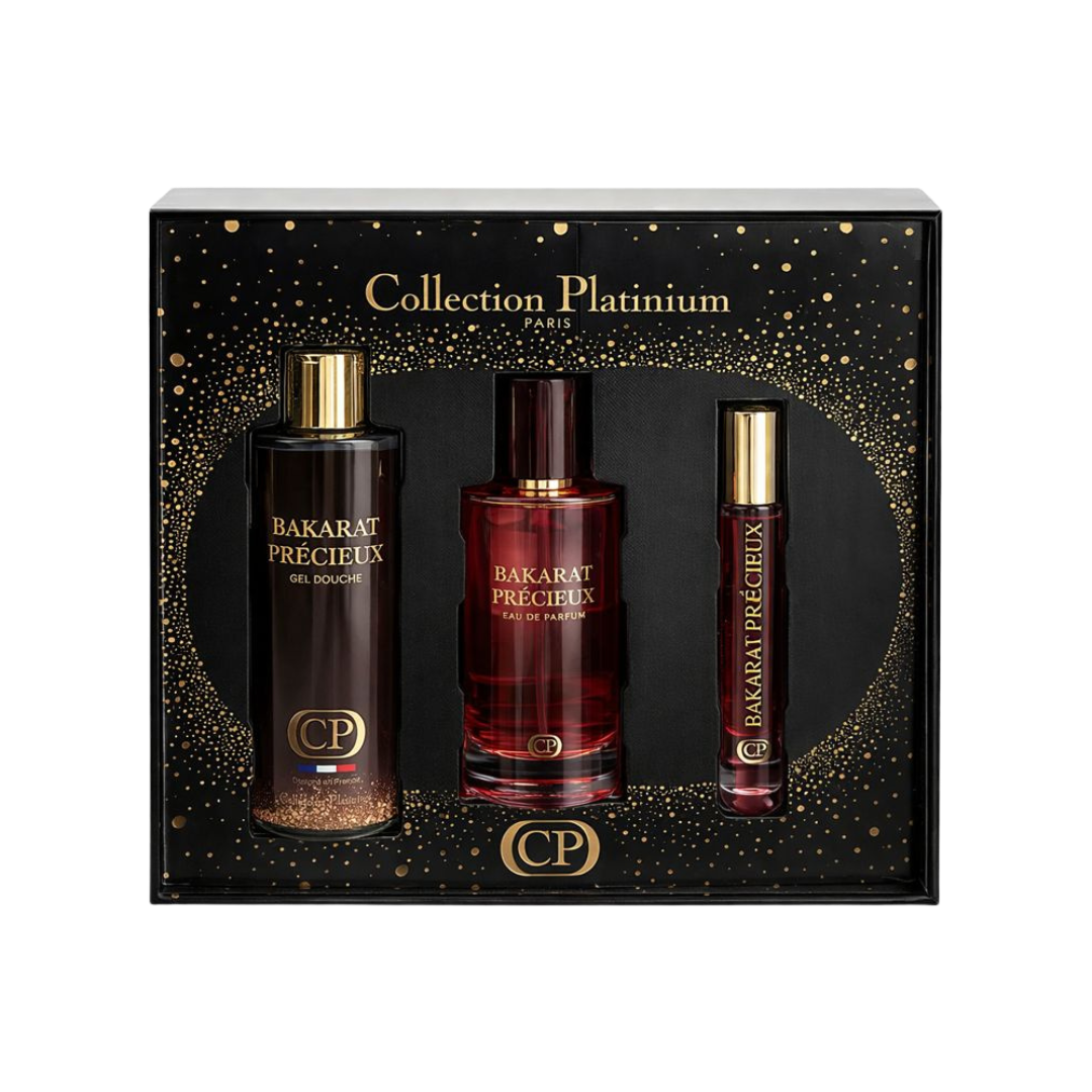 Coffret Parfum Bakarat Précieux – Collection Platinium (Paris) Maison Prestiria