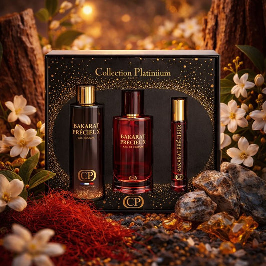 Coffret Parfum Bakarat Précieux – Collection Platinium (Paris) Maison Prestiria
