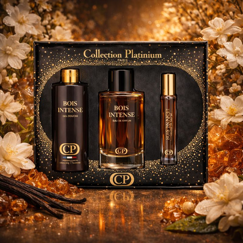 Coffret parfum Bois Intense – Collection Platinum (Paris) Maison Prestiria