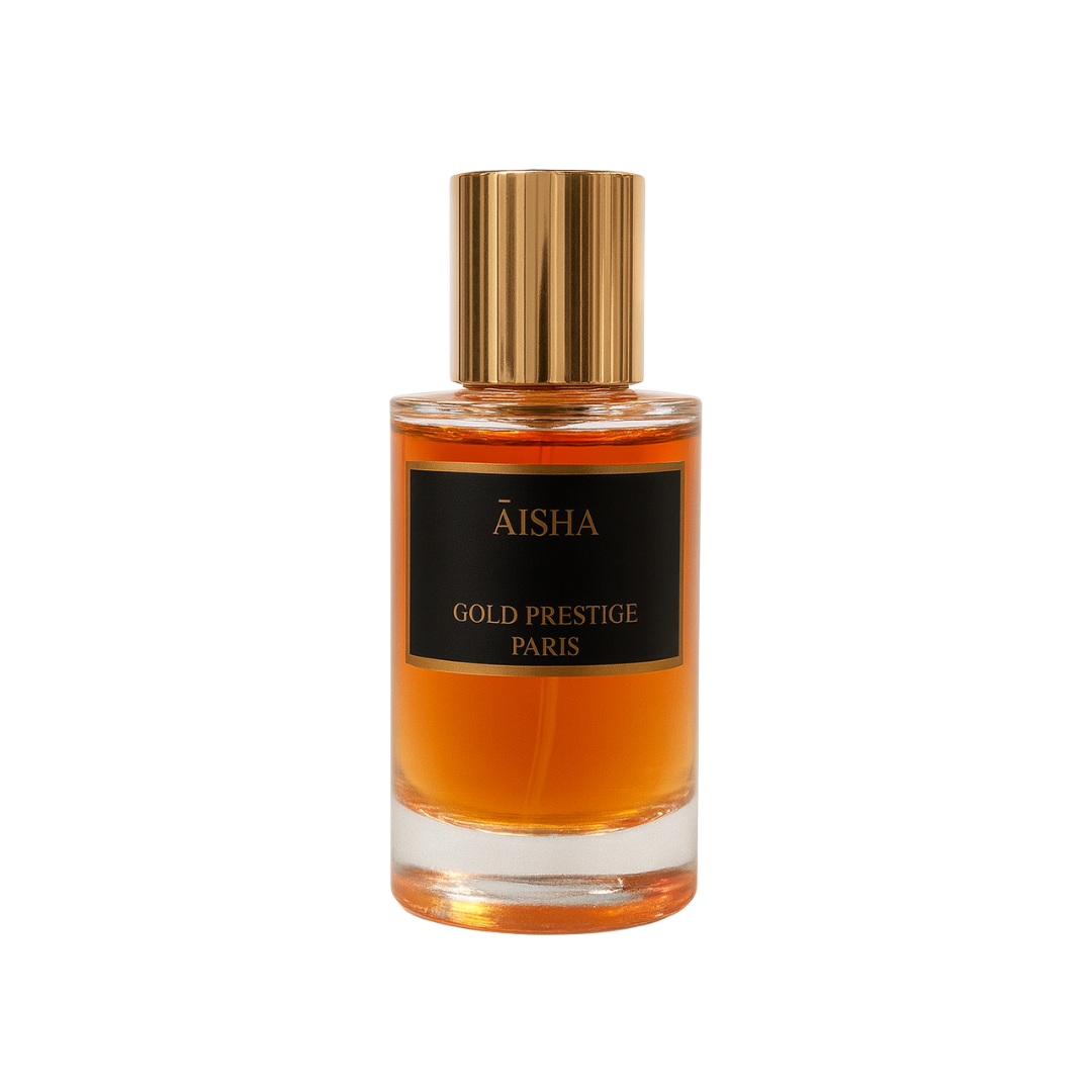 Eau de Parfum Aïsha 50 ml – Gold Prestige Paris Maison Prestiria
