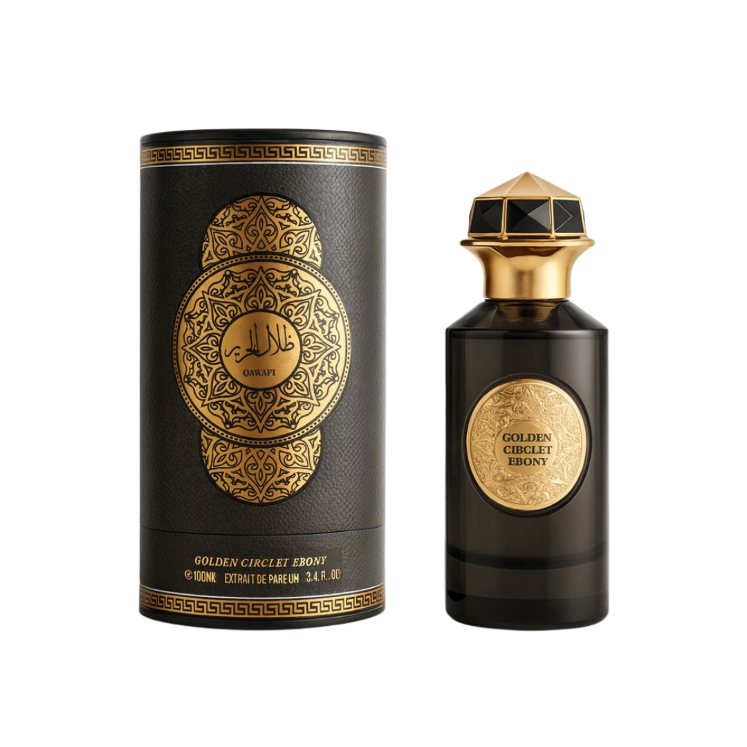 Extrait de Parfum Golden Circlet Ebony 100 ml – Qawafi Maison Prestiria
