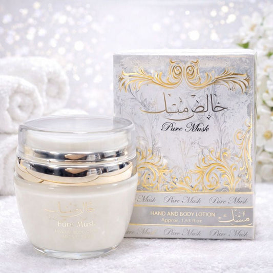 Lotion parfumée Pure Musk 45 ml – Hand & Body Lotion Maison Prestiria