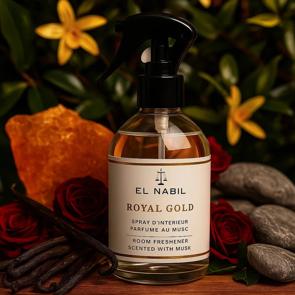 Spray d'ambiance Royal Gold 350 ml - El Nabil Maison Prestiria