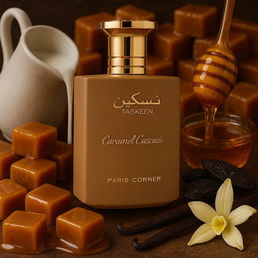 Eau de Parfum Taskeen Caramel Cascade 100ml Paris Corner